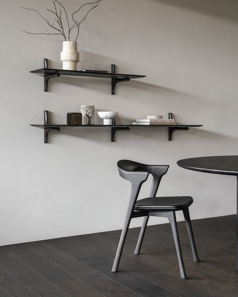 Etagère murale 168x35x28cm Acajou Brun foncé PI