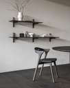 Etagère murale 168x35x28cm Acajou Brun foncé PI