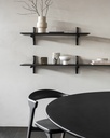 Etagère murale 168x35x28cm Acajou Brun foncé PI