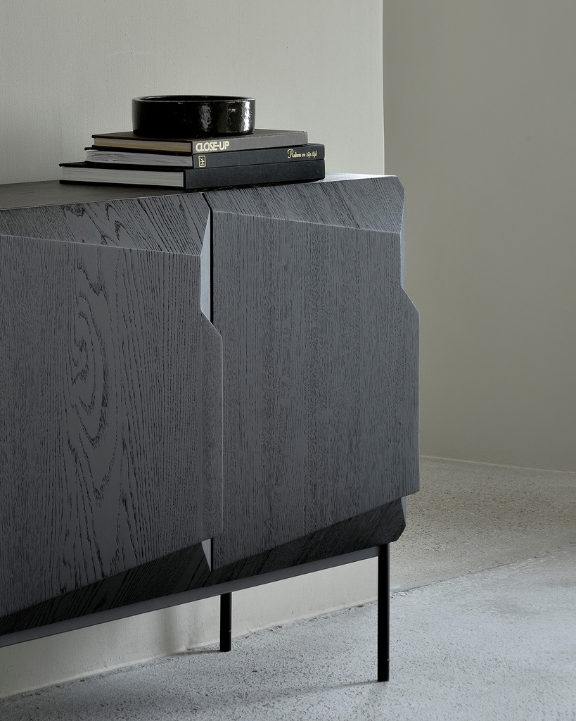 Buffet 150cm Chêne noir Stairs