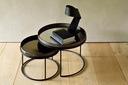 Set de tables basses à plateaux Rond large/extra large Tray
