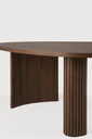Table 126x74x40cm Teck Brun Boomerang