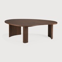 Table 126x74x40cm Teck Brun Boomerang