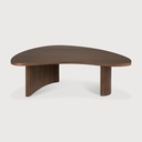 Table 90x61x29cm Teck Brun Boomerang