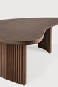 Table 90x61x29cm Teck Brun Boomerang