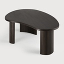 Table 126x74x40cm Acacia Brun foncé Boomerang