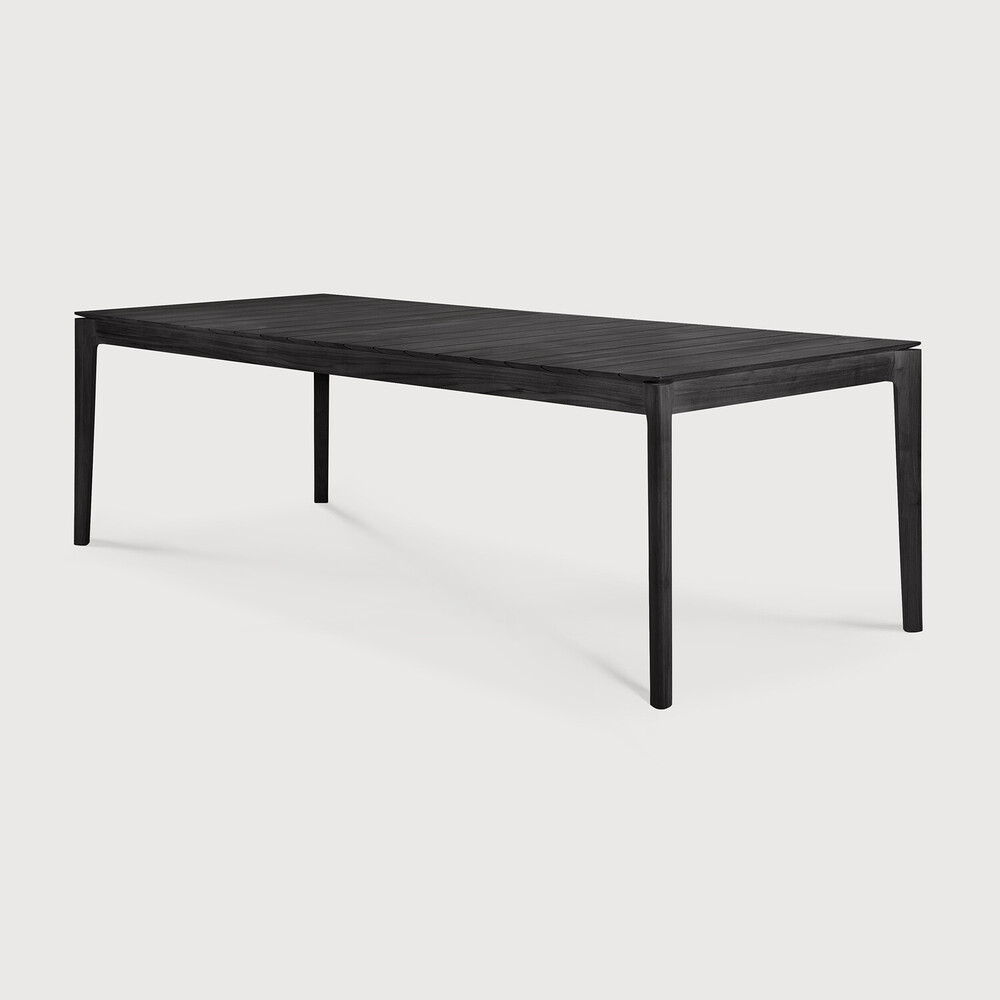 Table de jardin 250x100cm Teck noir Bok