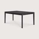 Table de jardin 162x80cm Teck noir Bok