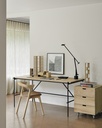 Chaise Chêne cuir cognac Bok