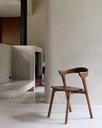 Chaise Teck brun Bok