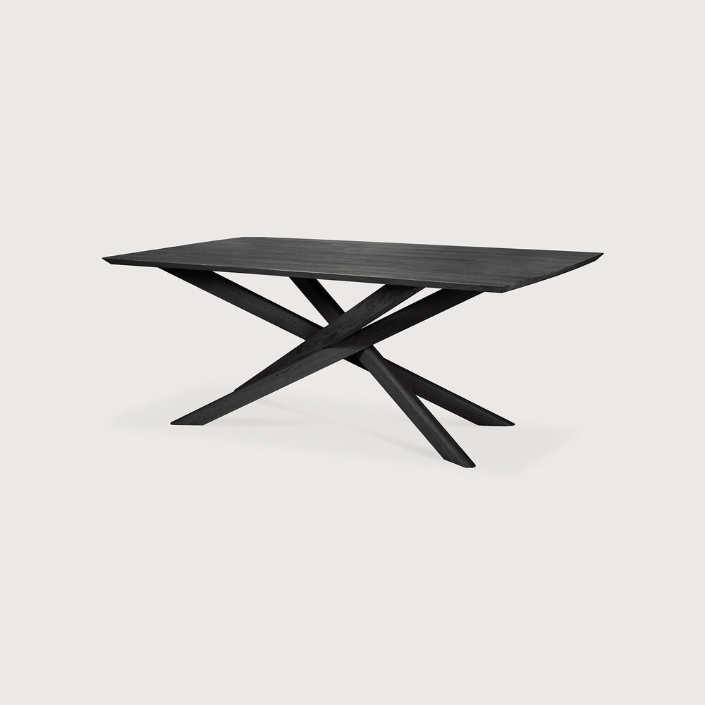 Table repas 203cm Chêne Noir Mikado