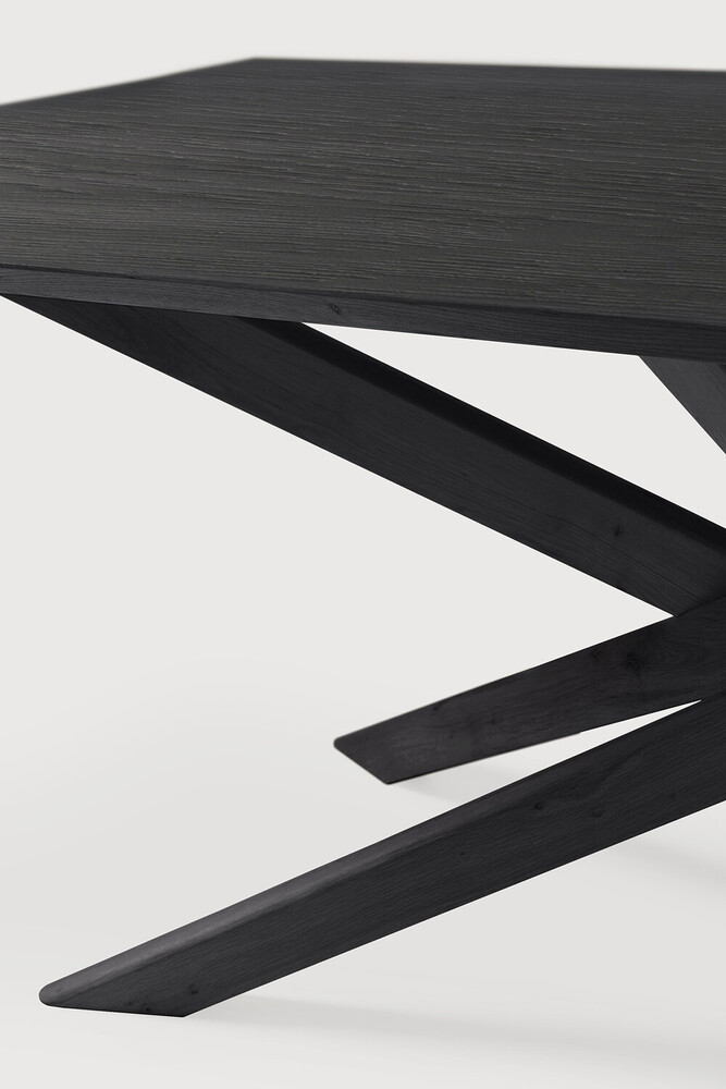 Table repas 203cm Chêne Noir Mikado