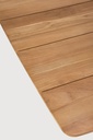 Table de jardin 240x108cm Teck Mikado