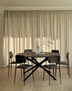 Table repas 150cm Chêne Noir Mikado