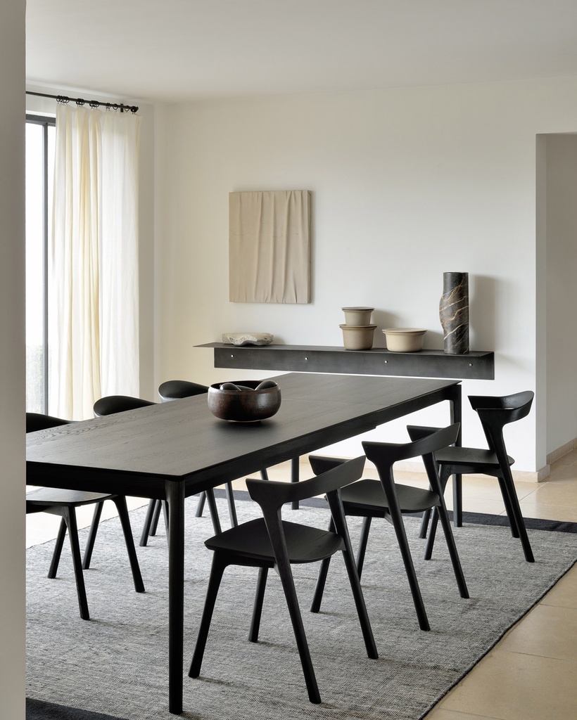 Table allonges 160 x 240cm Chêne noir Bok