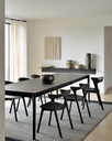 Table allonges 180 x 280cm Chêne noir Bok