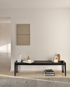 Banc 146cm Chêne noir Bok