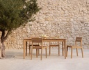 Table de jardin 162x80cm Teck Bok