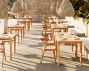 Table de jardin 80x80cm Teck Bok