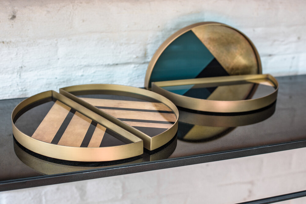 Plateau en verre Geometric