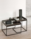 Set de tables basses à plateaux Carré small/large Tray