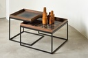 Set de tables basses à plateaux Carré small/large Tray