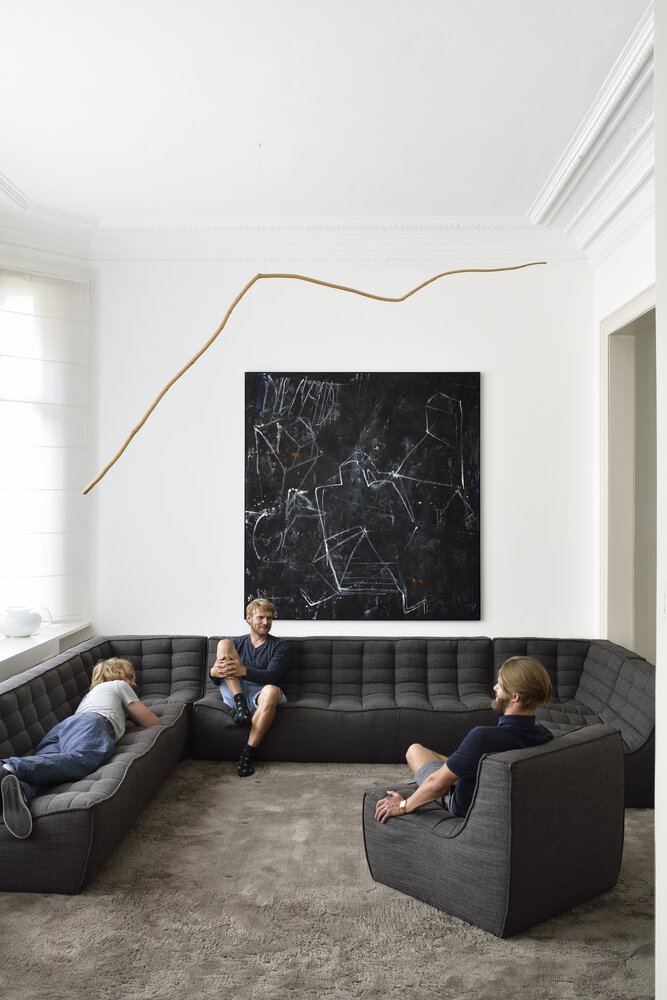 90° Module d'angle carré Dark Grey  N701