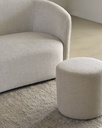 Pouf 40cm Off White Barrow
