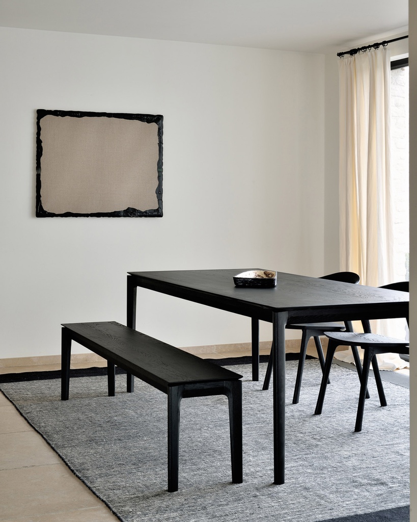 Banc 126cm Chêne brun Bok