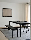 Banc 126cm Chêne brun Bok