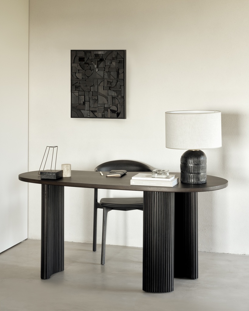 Bureau Teck Brun Boomerang