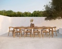 Table de jardin 200x100cm Teck Bok