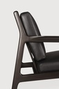Fauteuil intérieur Acajou brun foncé / Black Leather Jack