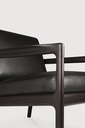 Fauteuil intérieur Acajou brun foncé / Black Leather Jack