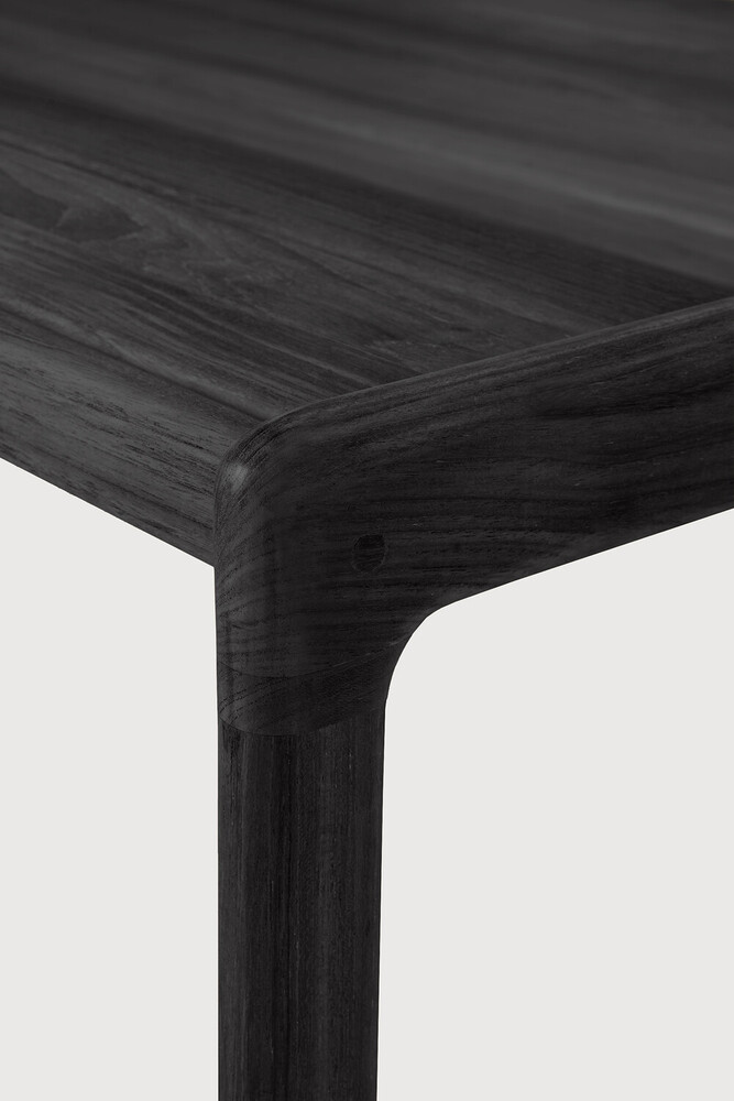Table d'appoint extérieur Teck noir Jack