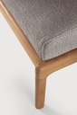 Repose-pieds de jardin Teck / coussin Mocha Jack