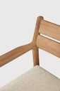 Chaise extérieur  Teck  / coussin Natural Jack