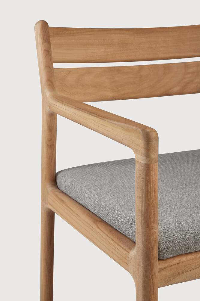 Chaise extérieur  Teck / coussin Mocha Jack