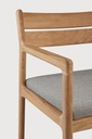 Chaise extérieur  Teck / coussin Mocha Jack