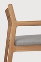 Chaise extérieur  Teck / coussin Mocha Jack