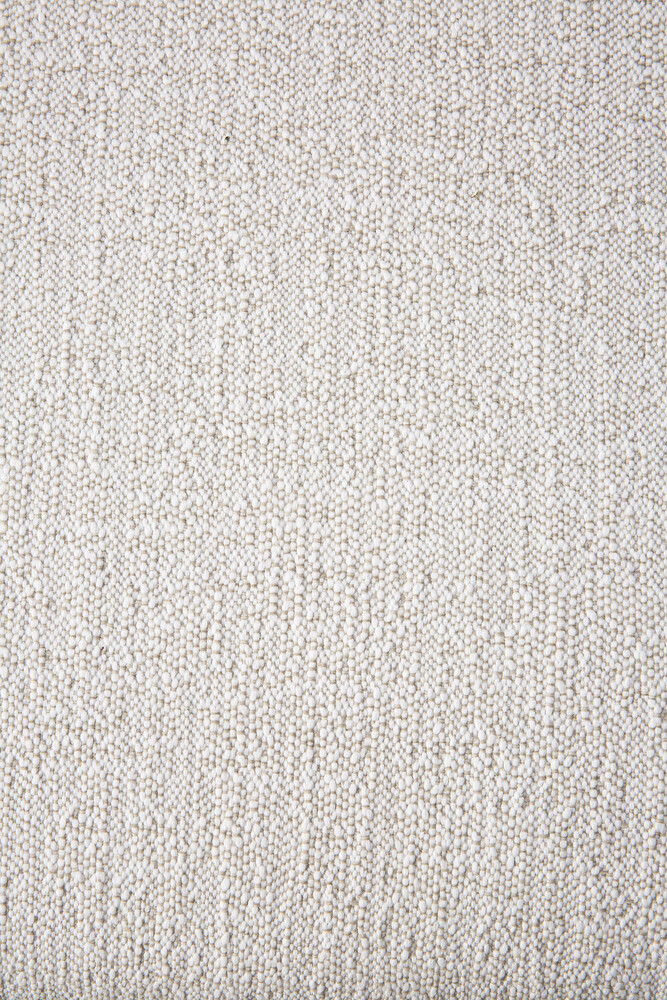 Repose-pieds de jardin Teck noir / coussin Off White Jack