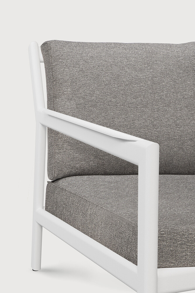 Canapé 2 places Aluminium blanc / coussin Mocha Jack