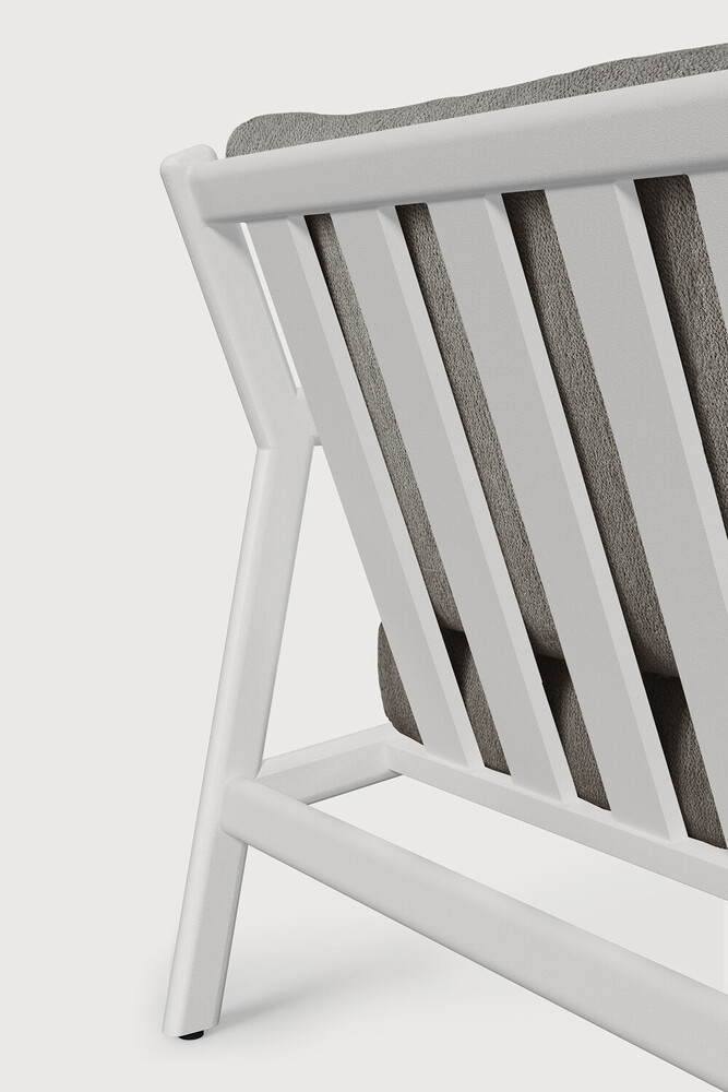 Canapé 2 places Aluminium blanc / coussin Mocha Jack