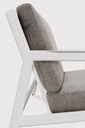 Canapé 2 places Aluminium blanc / coussin Mocha Jack