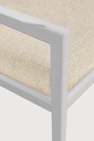 Fauteuil de jardin 1 place Aluminium blanc  / coussin Natural Jack