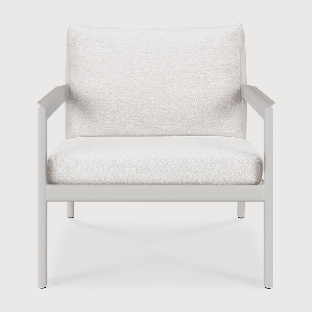 Fauteuil de jardin 1 place Aluminium blanc / coussin Off White Jack