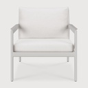 Fauteuil de jardin 1 place Aluminium blanc / coussin Off White Jack