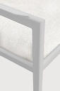 Fauteuil de jardin 1 place Aluminium blanc / coussin Off White Jack