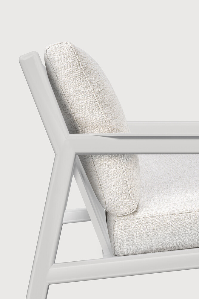 Fauteuil de jardin 1 place Aluminium blanc / coussin Off White Jack