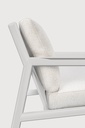 Fauteuil de jardin 1 place Aluminium blanc / coussin Off White Jack